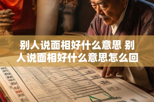 别人说面相好什么意思 别人说面相好什么意思怎么回答