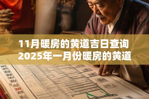 11月暖房的黄道吉日查询 2025年一月份暖房的黄道吉日