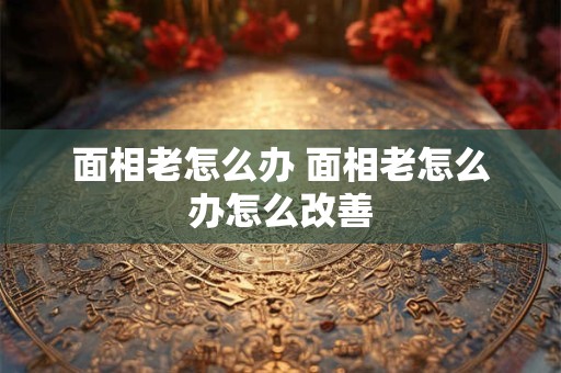面相老怎么办 面相老怎么办怎么改善
