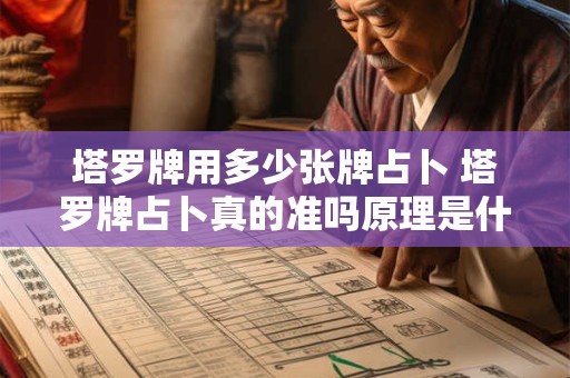 塔罗牌用多少张牌占卜 塔罗牌占卜真的准吗原理是什么