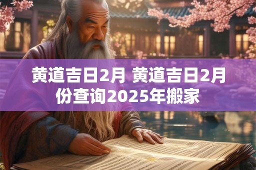 黄道吉日2月 黄道吉日2月份查询2025年搬家