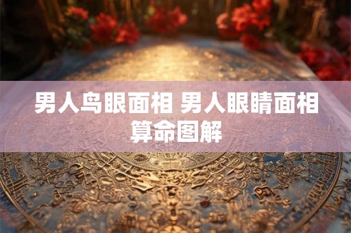 男人鸟眼面相 男人眼睛面相算命图解