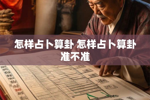 怎样占卜算卦 怎样占卜算卦准不准