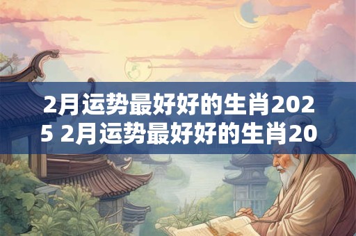2月运势最好好的生肖2025 2月运势最好好的生肖2025年是什么