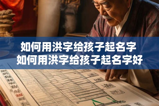如何用洪字给孩子起名字 如何用洪字给孩子起名字好听