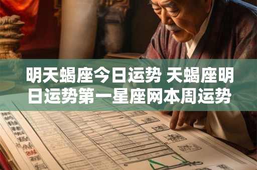 明天蝎座今日运势 天蝎座明日运势第一星座网本周运势
