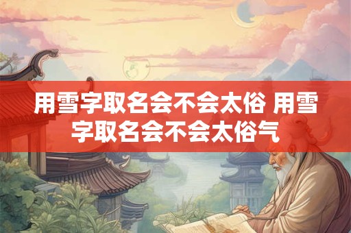 用雪字取名会不会太俗 用雪字取名会不会太俗气