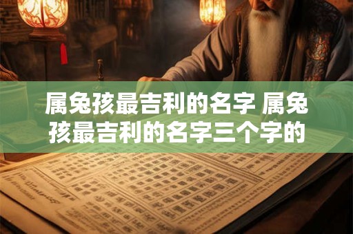 属兔孩最吉利的名字 属兔孩最吉利的名字三个字的