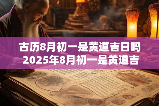 古历8月初一是黄道吉日吗 2025年8月初一是黄道吉日吗