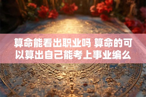 算命能看出职业吗 算命的可以算出自己能考上事业编么