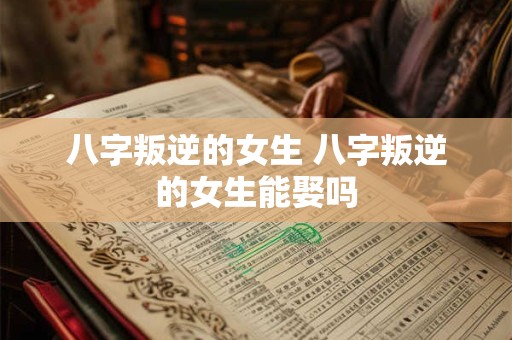 八字叛逆的女生 八字叛逆的女生能娶吗 八字叛逆的女生 八字叛逆的女生能娶吗