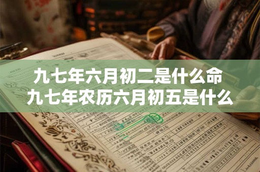 九七年六月初二是什么命 九七年农历六月初五是什么星座