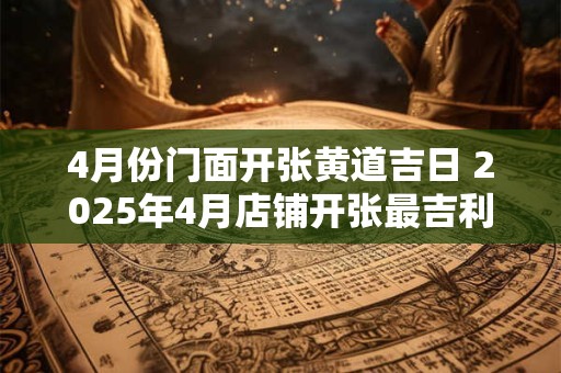4月份门面开张黄道吉日 2025年4月店铺开张最吉利日子