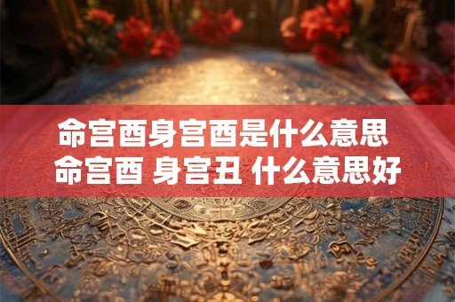 命宫酉身宫酉是什么意思 命宫酉 身宫丑 什么意思好不好