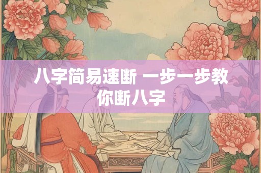 八字简易速断 一步一步教你断八字