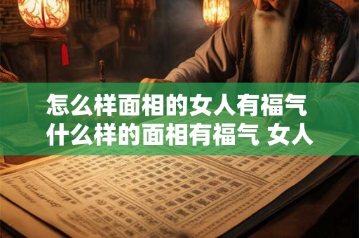 怎么样面相的女人有福气 什么样的面相有福气 女人大富大贵的面