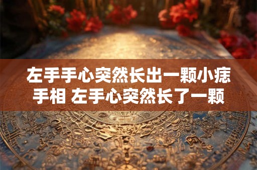 左手手心突然长出一颗小痣手相 左手心突然长了一颗痣怎么回事