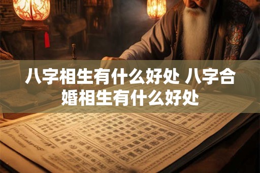 八字相生有什么好处 八字合婚相生有什么好处