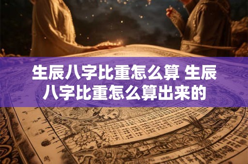 生辰八字比重怎么算 生辰八字比重怎么算出来的 生辰八字比重怎么算 生辰八字比重怎么算出来的