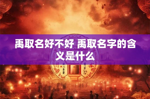 禹取名好不好 禹取名字的含义是什么