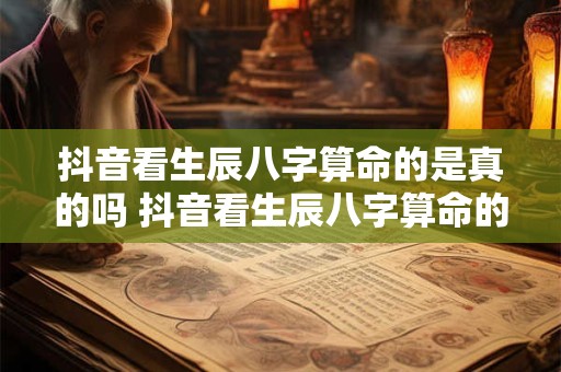 抖音看生辰八字算命的是真的吗 抖音看生辰八字算命的是真的吗还是假的