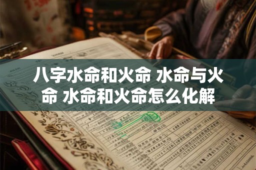 八字水命和火命 水命与火命 水命和火命怎么化解