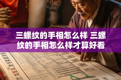 三螺纹的手相怎么样 三螺纹的手相怎么样才算好看