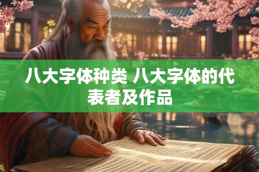 八大字体种类 八大字体的代表者及作品