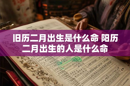 旧历二月出生是什么命 阳历二月出生的人是什么命