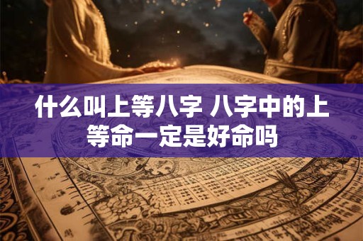 详细阅读:什么叫上等八字 八字中的上等命一定是好命吗 什么叫上等八字 八字中的上等命一定是好命吗