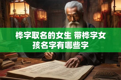 桦字取名的女生 带桦字女孩名字有哪些字