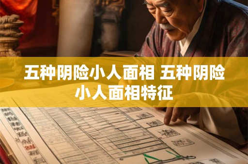 五种阴险小人面相 五种阴险小人面相特征