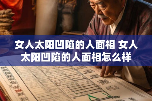 女人太阳凹陷的人面相 女人太阳凹陷的人面相怎么样
