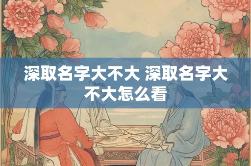 深取名字大不大 深取名字大不大怎么看