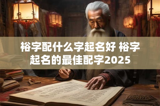 裕字配什么字起名好 裕字起名的最佳配字2025