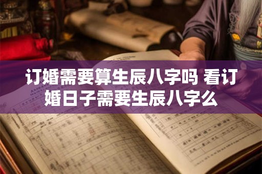 订婚需要算生辰八字吗 看订婚日子需要生辰八字么