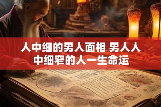 人中细的男人面相 男人人中细窄的人一生命运