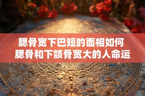 腮骨宽下巴短的面相如何 腮骨和下颌骨宽大的人命运