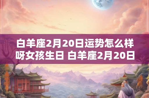 白羊座2月20日运势怎么样呀女孩生日 白羊座2月20日运势怎么样呀女孩生日祝福