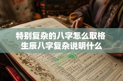 特别复杂的八字怎么取格 生辰八字复杂说明什么