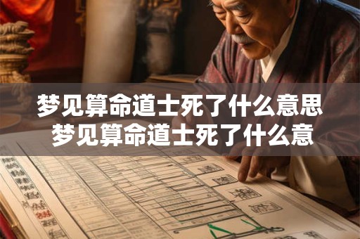 梦见算命道士死了什么意思 梦见算命道士死了什么意思周公解梦