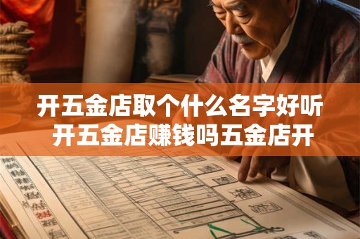 开五金店取个什么名字好听 开五金店赚钱吗五金店开店注意事项有哪些