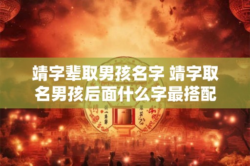靖字辈取男孩名字 靖字取名男孩后面什么字最搭配
