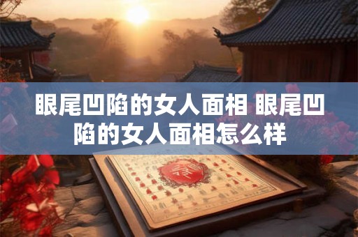 眼尾凹陷的女人面相 眼尾凹陷的女人面相怎么样