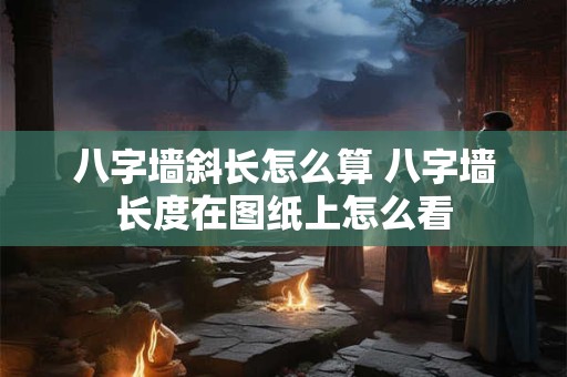 八字墙斜长怎么算 八字墙长度在图纸上怎么看