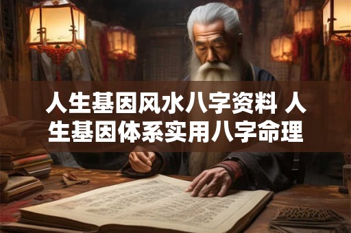 人生基因风水八字资料 人生基因体系实用八字命理