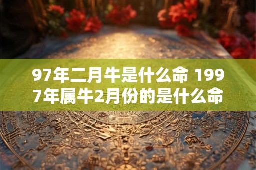 97年二月牛是什么命 1997年属牛2月份的是什么命
