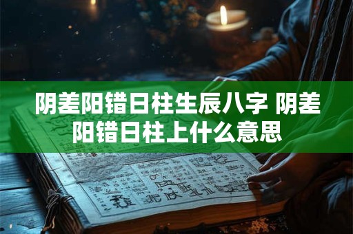 阴差阳错日柱生辰八字 阴差阳错日柱上什么意思