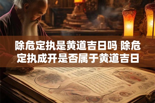除危定执是黄道吉日吗 除危定执成开是否属于黄道吉日