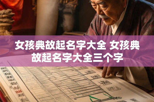 女孩典故起名字大全 女孩典故起名字大全三个字